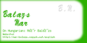 balazs mar business card